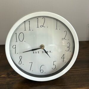 Rae Dunn Classic White Clock